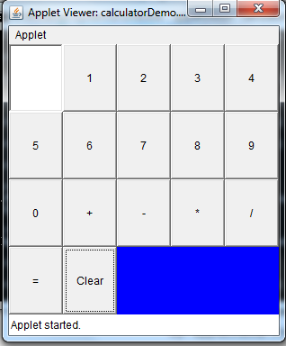 calculator output